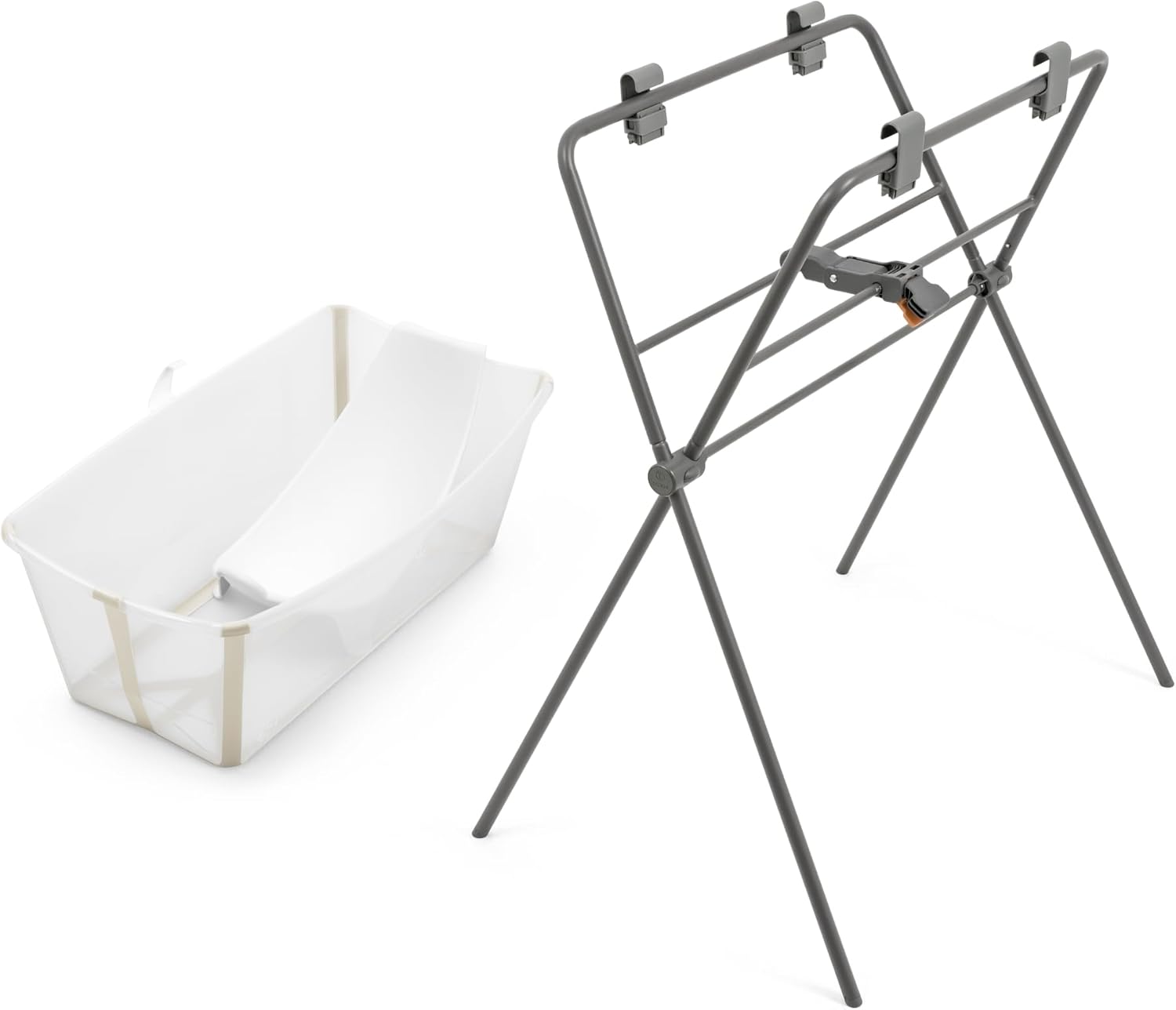 Pack Stokke® Flexi Bath® con Supporto per Neonati e Stand pieghevole | Set completo dalla nascita