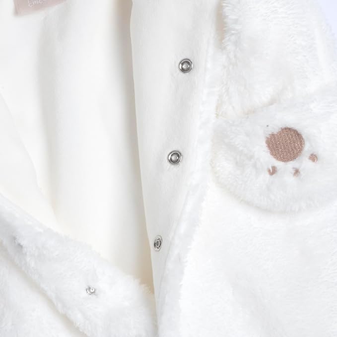 Tutina in Ciniglia Teddy Bianca Orsetto Chicco | Morbidezza e dolcezza per i primi mesi