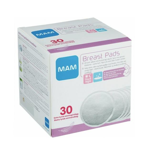 MAM Coppette Assorbilatte Ultrasottili Monouso – 30 Pezzi | Protezione Discreta per l’Allattamento