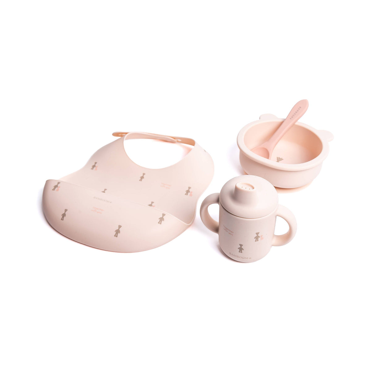 First Meal Set Fawn Pink Bamboom | Set Pappa per lo Svezzamento