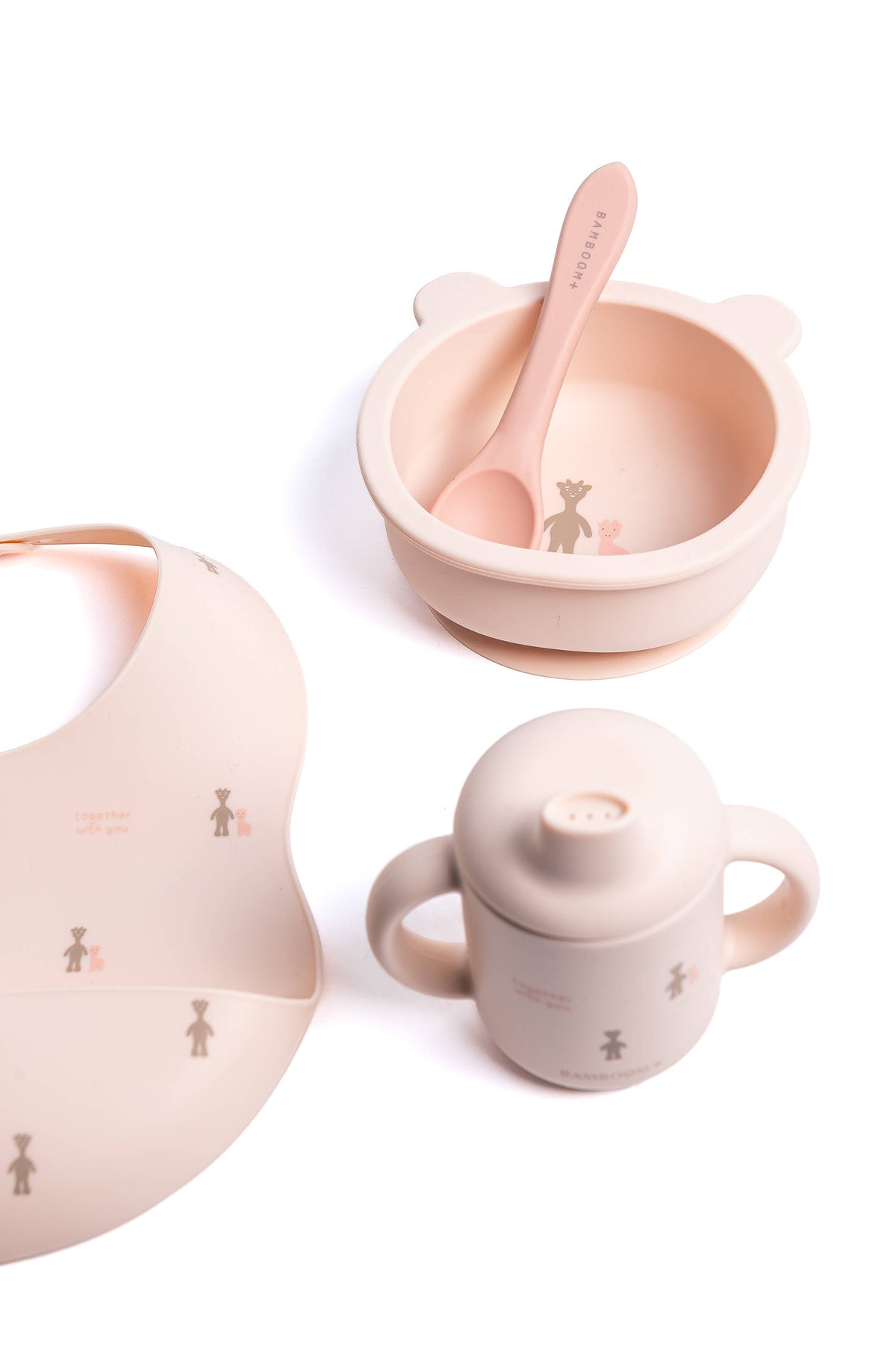 First Meal Set Fawn Pink Bamboom | Set Pappa per lo Svezzamento