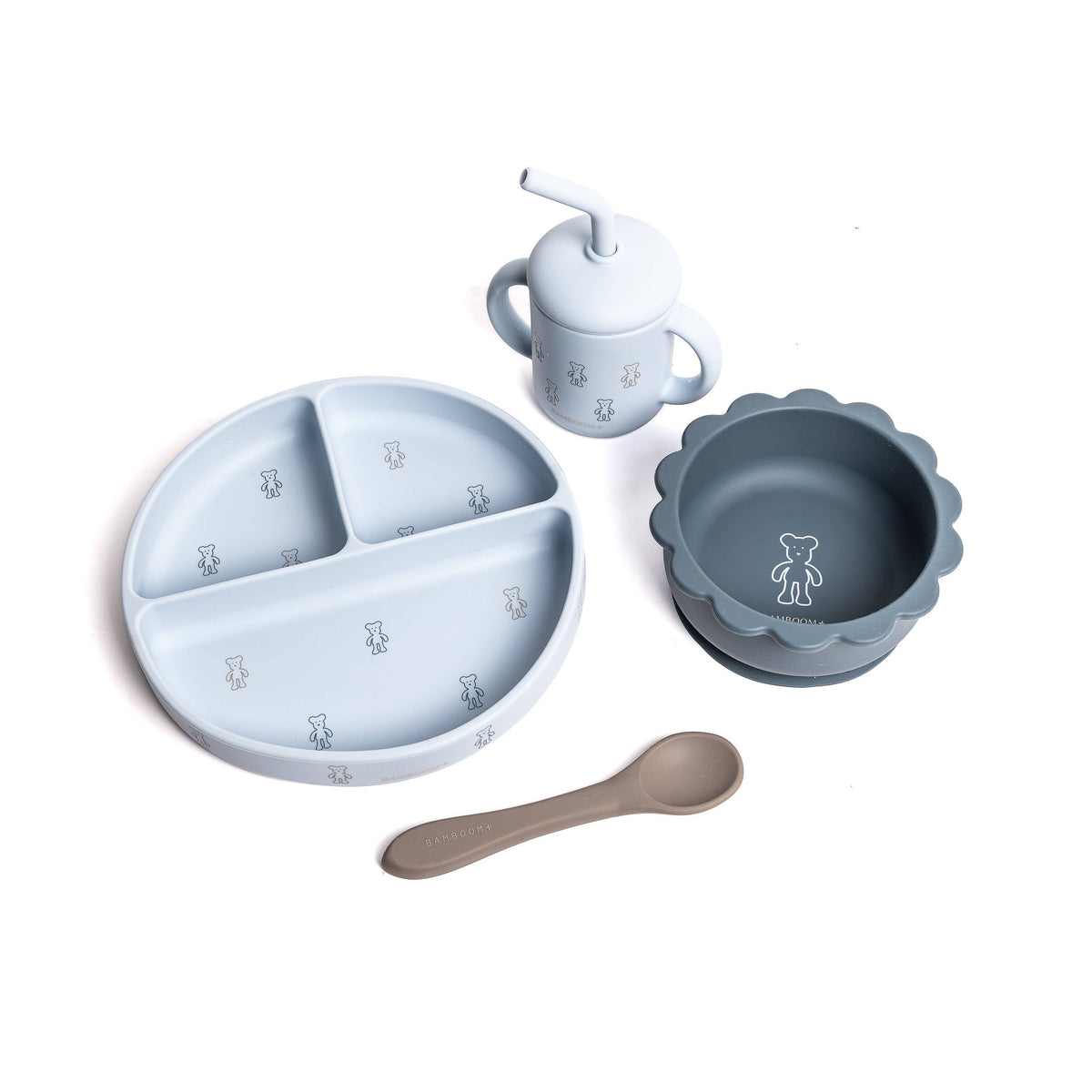 Dinner Set Bamboom Monkey | Set Pappa Bambino per lo Svezzamento e i Primi Pasti