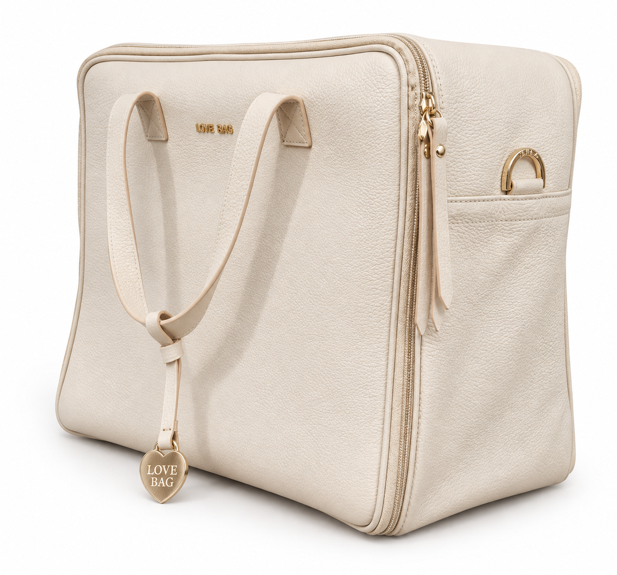 Borsa a tracolla mamma in vera pelle Love Bag Crema – Ultimo Pezzo