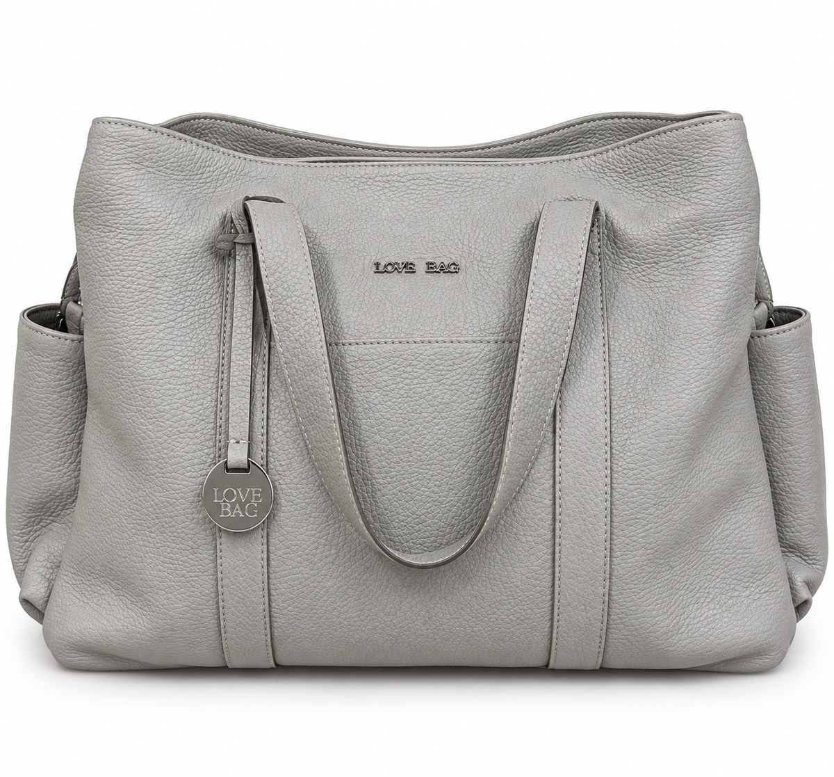 Borsa mamma in vera pelle Love Bag Argento – Ultimo Pezzo