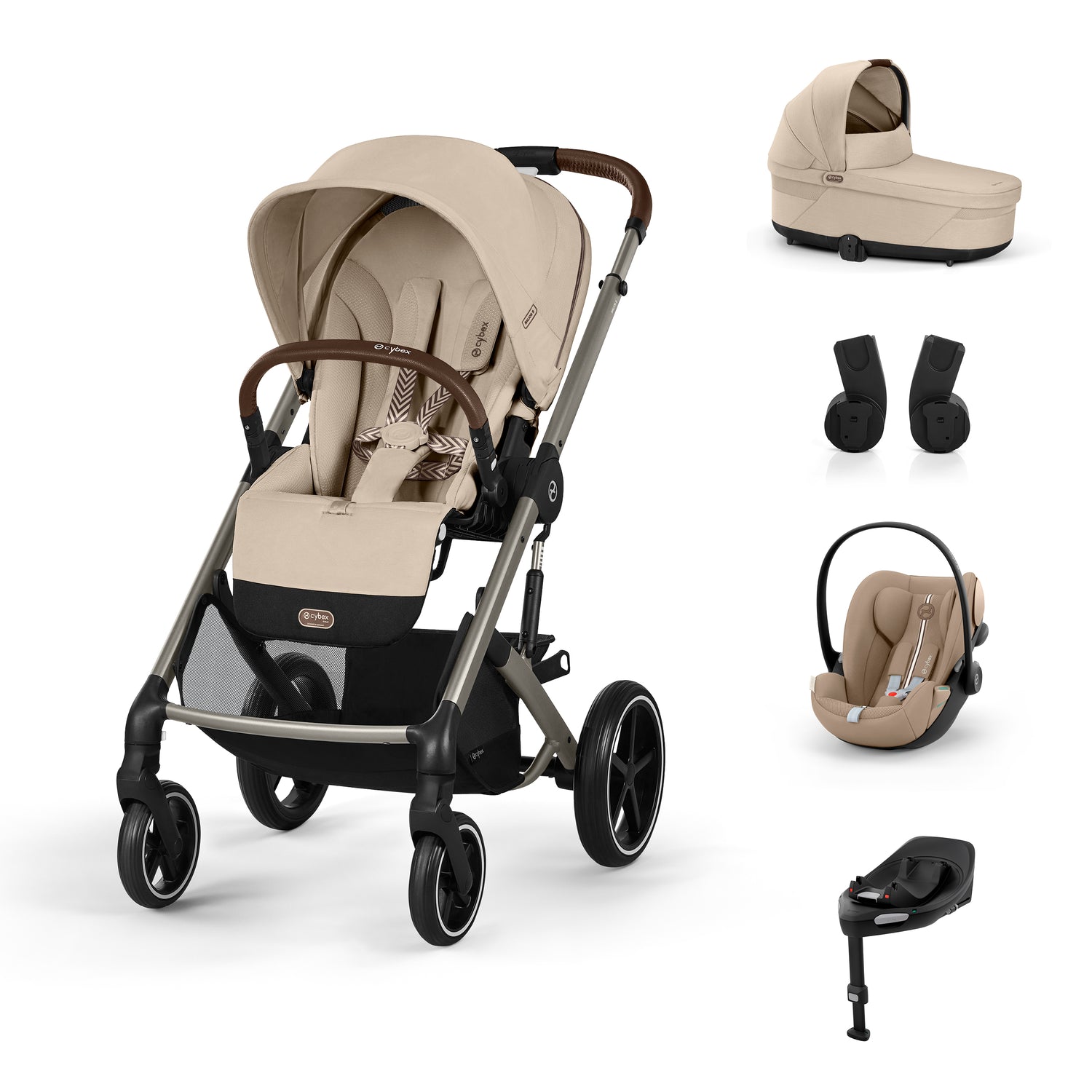 Bundle CYBEX Balios S Lux Ease Plus | Passeggino + Cot S Lux + Cloud G3 Plus + Base G ISOFIX + Adattatori