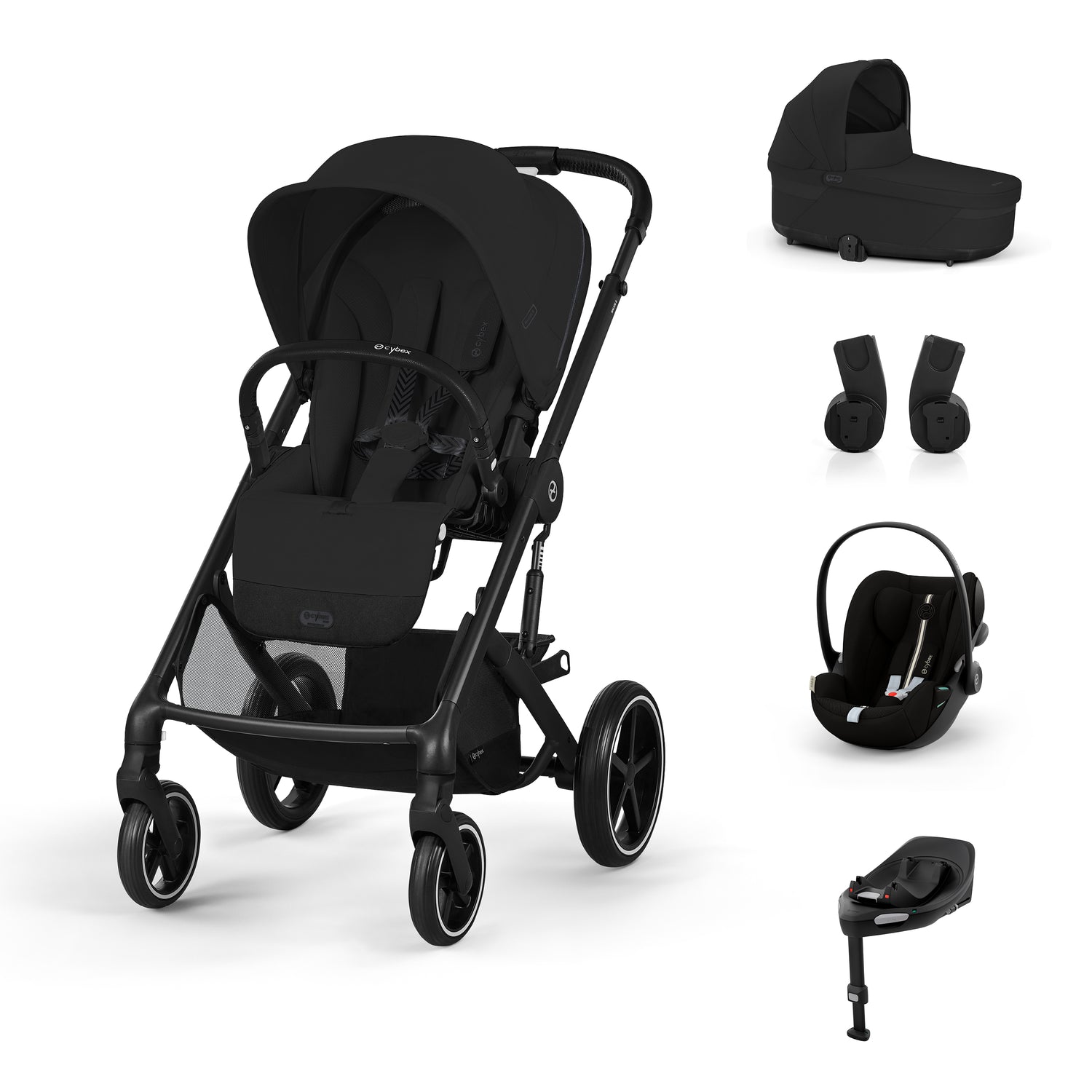 Bundle CYBEX Balios S Lux Ease Plus | Passeggino + Cot S Lux + Cloud G3 Plus + Base G ISOFIX + Adattatori