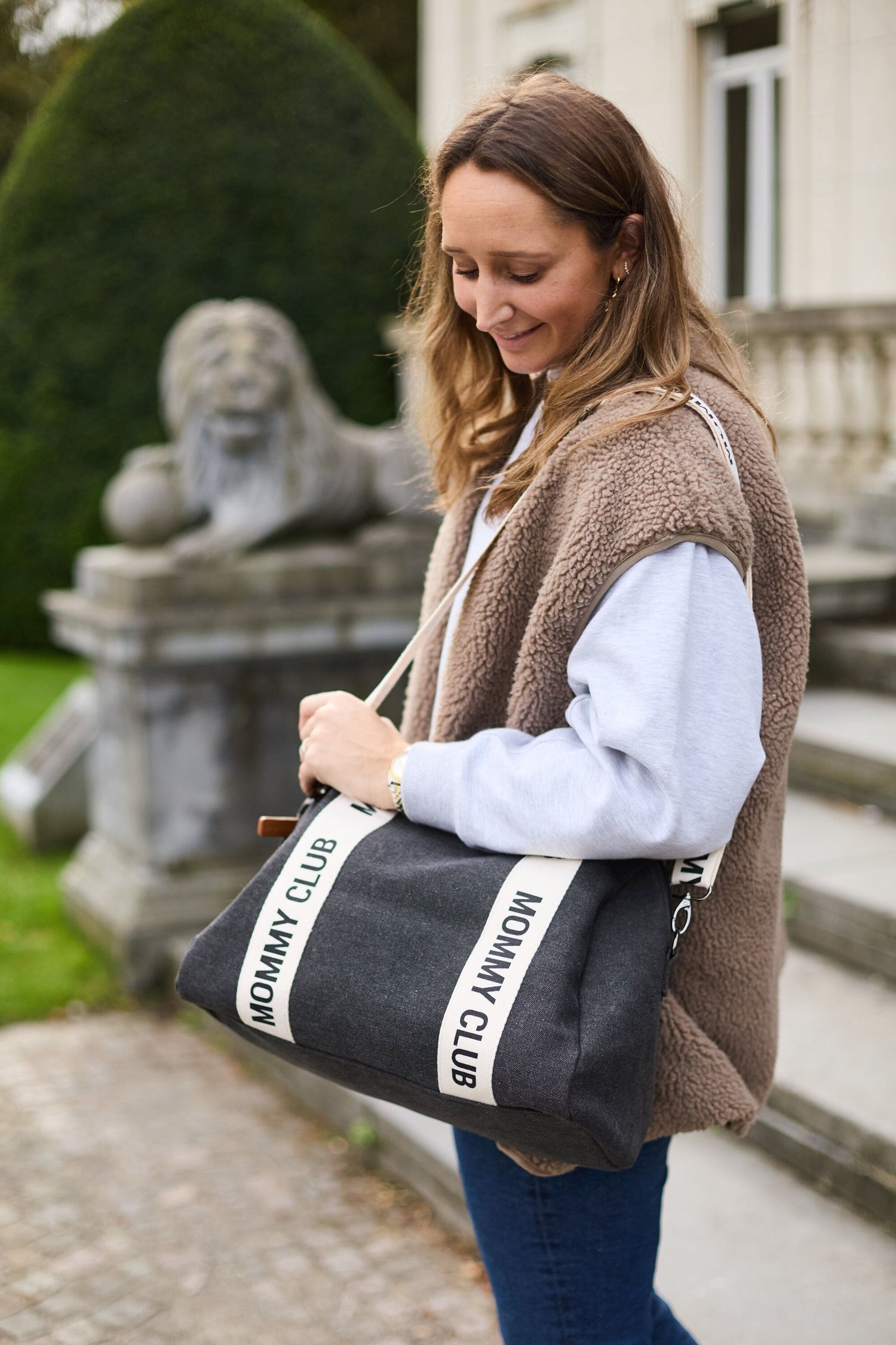 Nursery Bag Mommy Club Childhome Signature in Tela