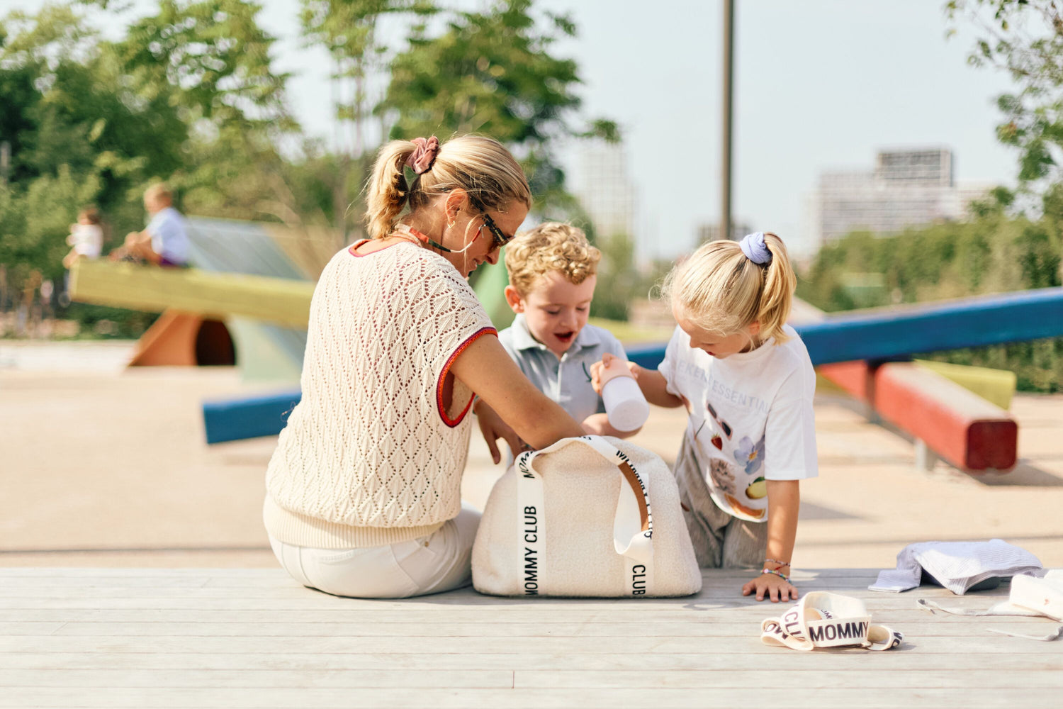 Mommy Club Signature Childhome Teddy Off White