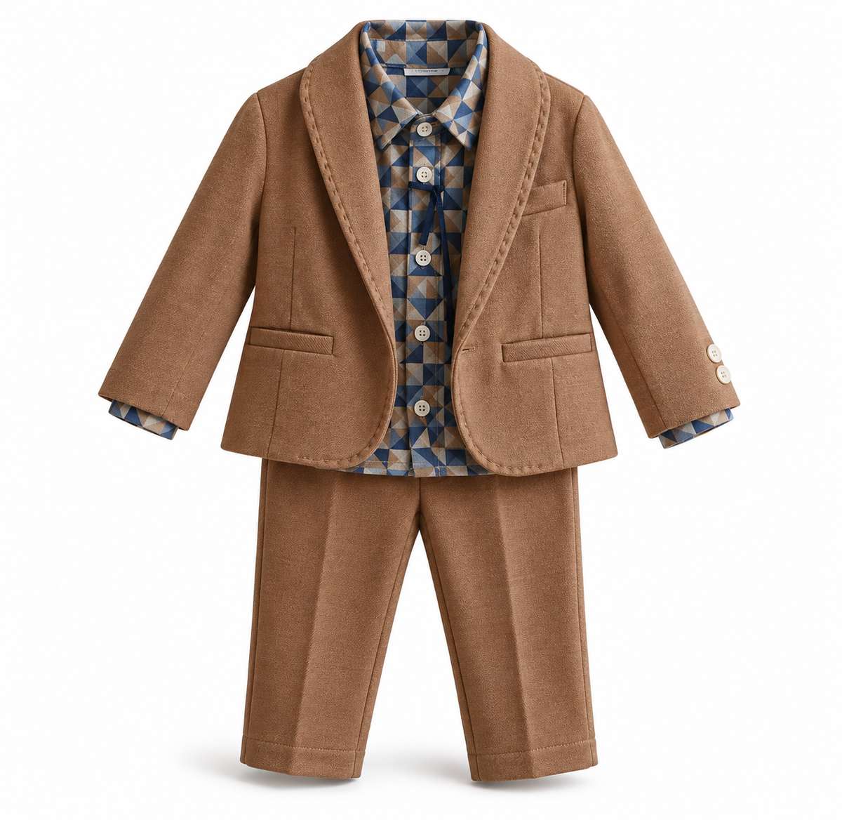 Completo cerimonia Giacca e Pantalone Marrone Emanuel Pris | Eleganza classica per le occasioni più importanti