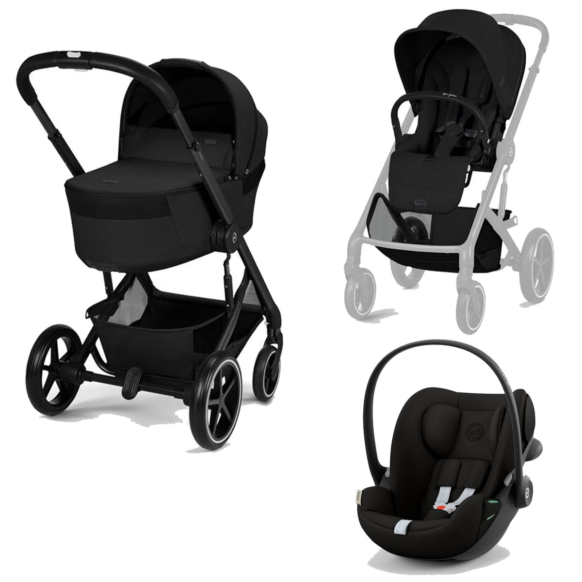 Trio CYBEX Balios S Lux | Passeggino + FoldCot + Cloud G3 Plus + Adattatori