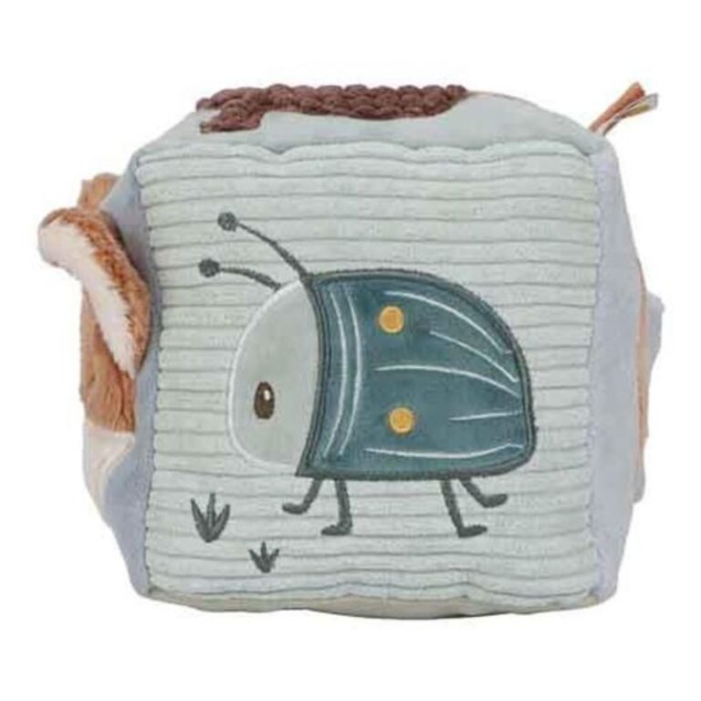 Weicher Würfel „Waldtiere von Little Dutch“ – Multisensorischer Aktivitätswürfel für Babys