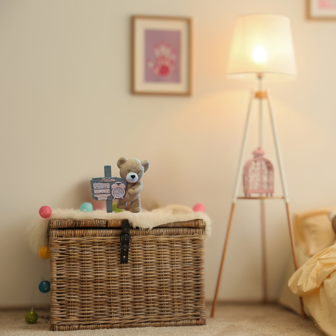 Orsetto Personalizzato Nascita Mondo Infanzia – Ricordo unico con nome, data e dettagli di nascita