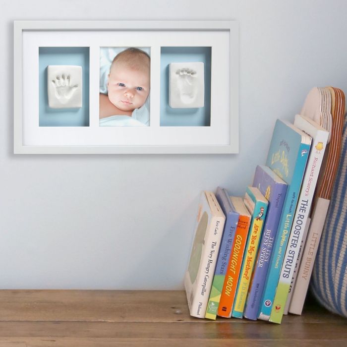 Cornice da parete per foto e 2 impronte Pearhead | Per i primi ricordi del tuo bambino