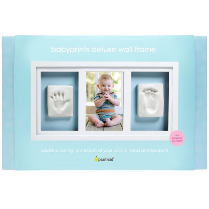 Cornice da parete per foto e 2 impronte Pearhead | Per i primi ricordi del tuo bambino
