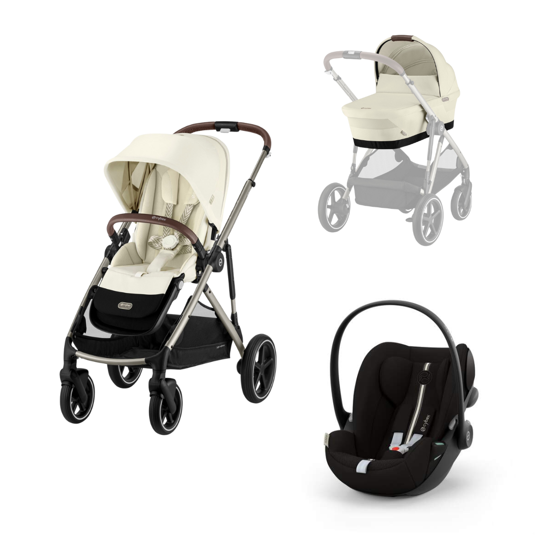 Cybex Trio Gazelle S con Navicella, Cloud G e Adattatori – Sistema modulare flessibile dalla nascita