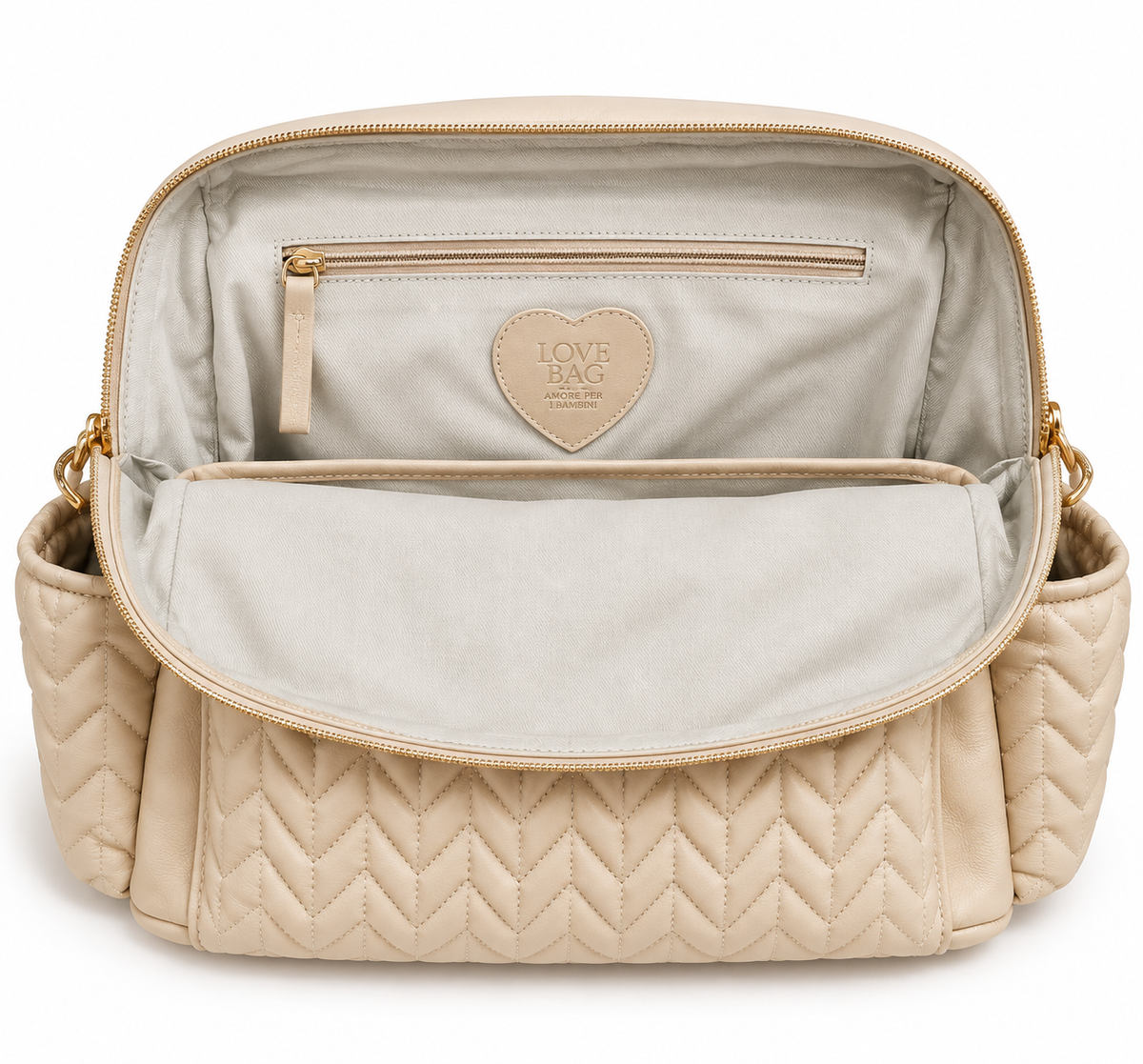 Convertible Backpack in Genuine Leather Mum Love Bag Gold – Last One