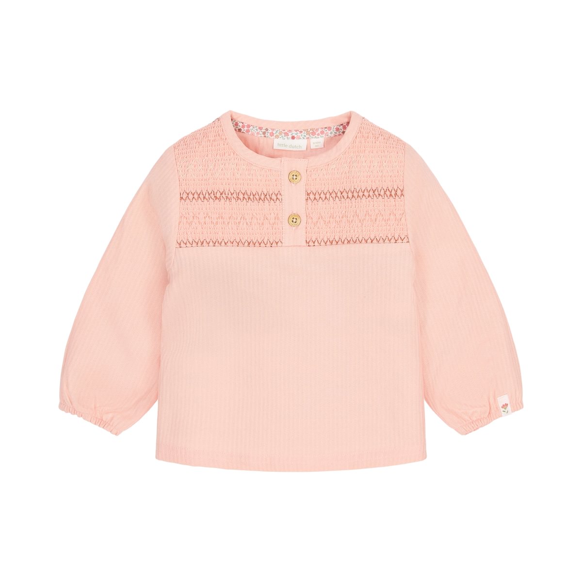 Camicetta a Maniche Lunghe Little Dutch Blush Pink | Un capo dallo stile romantico e raffinato
