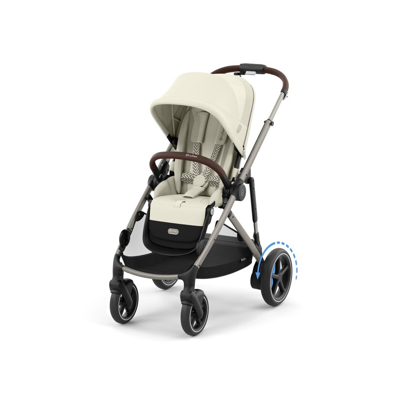 Passeggino Gemellare CYBEX e-Gazelle S | Passeggino Doppio Elettrico con Assistenza alla Spinta e Funzione Dondolio