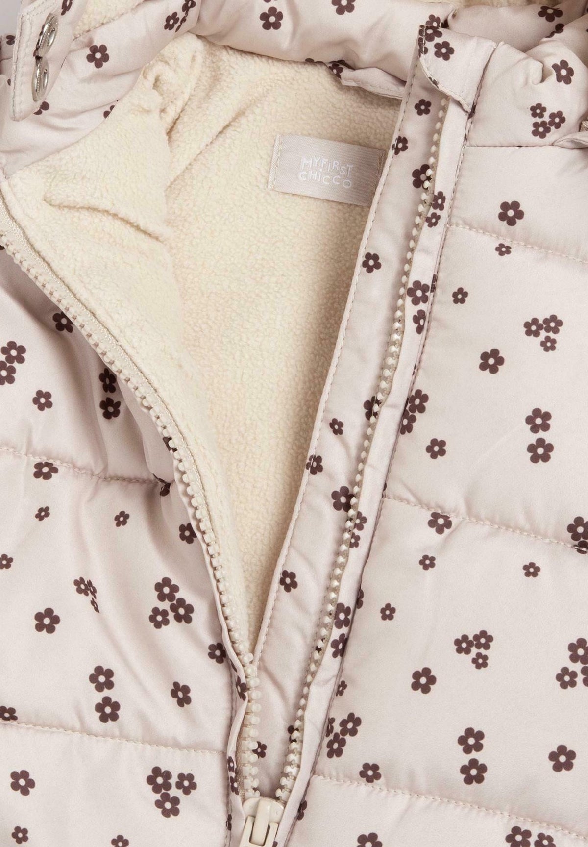 Giacca Invernale Bimba Chicco Imbottita con Fantasia Floreale e Cappuccio A/I 2026-27