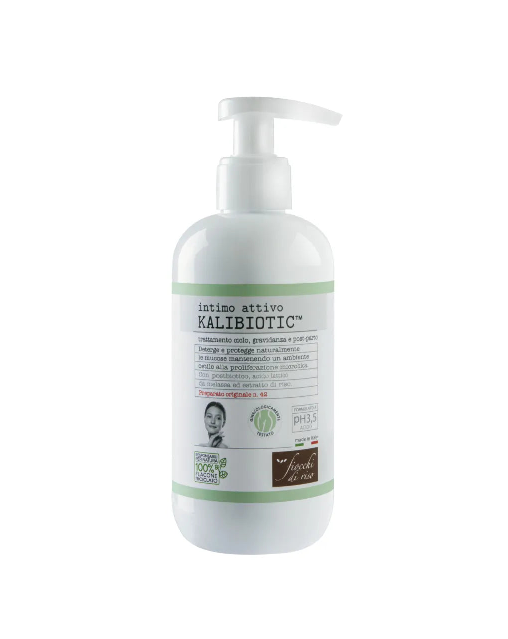 Fiocchi di Riso Intimo Attivo Kalibiotic pH 3.5 – 240 ml | Ideale per Ciclo, Gravidanza e Post-Parto