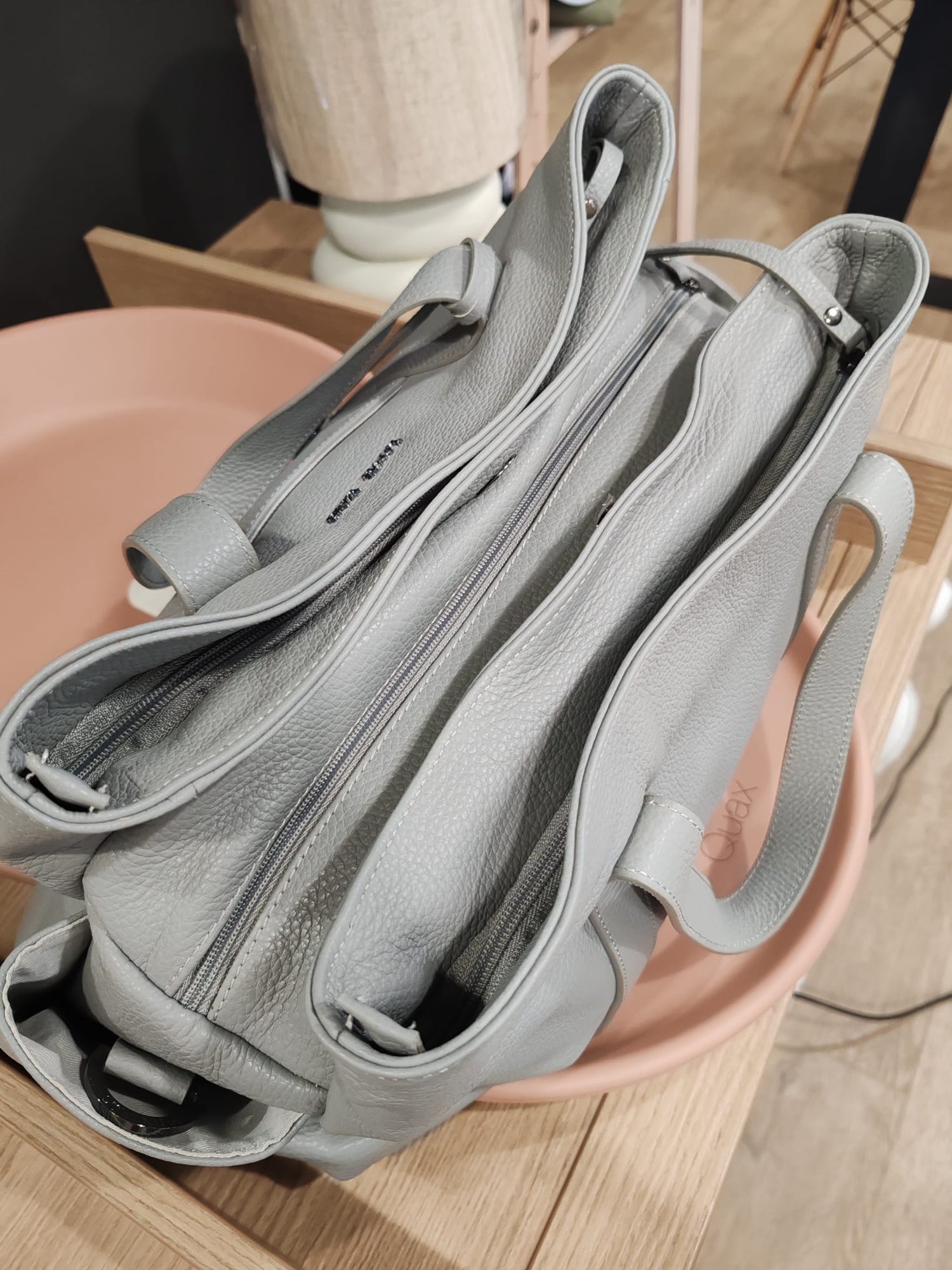Borsa mamma in vera pelle Love Bag Argento – Ultimo Pezzo