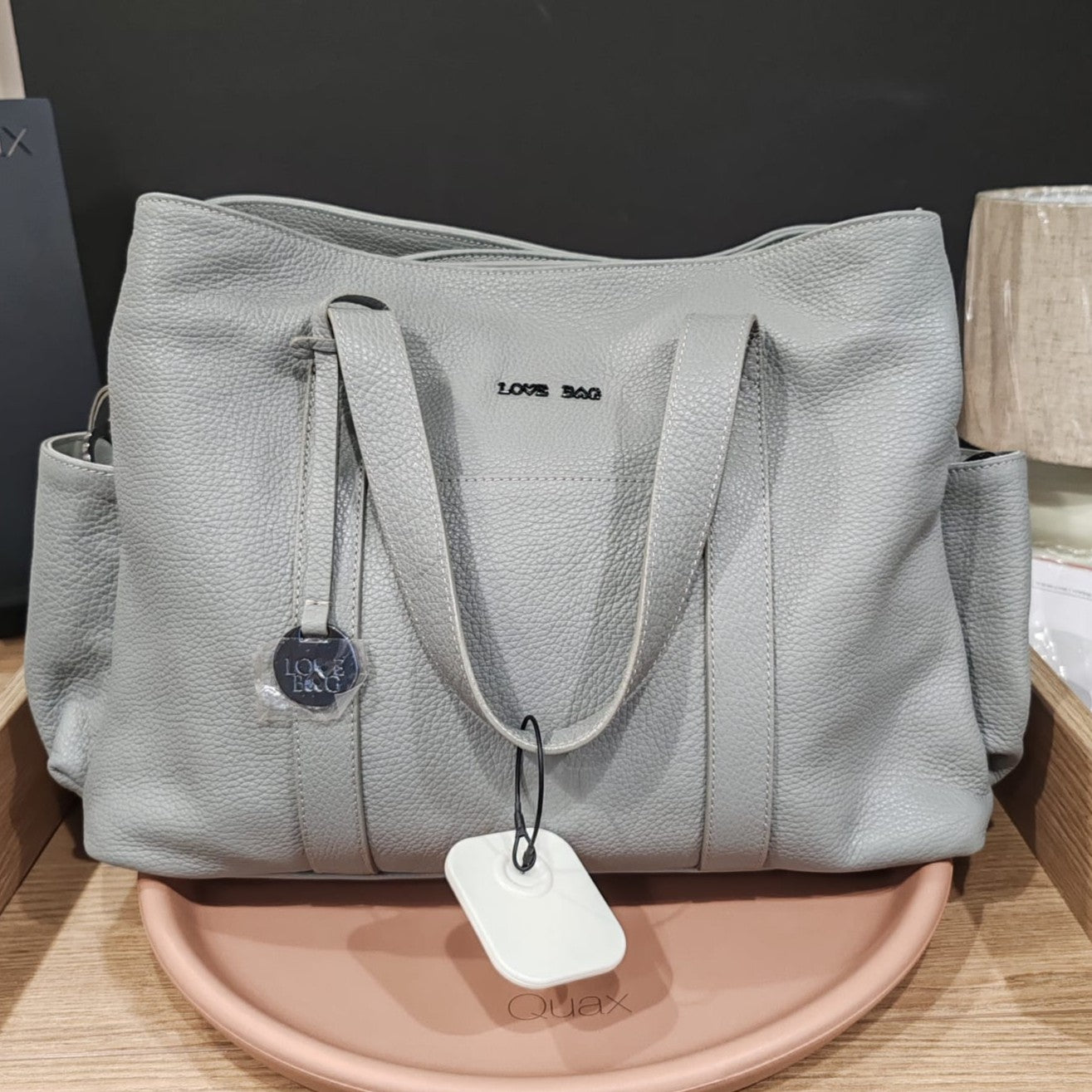 Borsa mamma in vera pelle Love Bag Argento – Ultimo Pezzo