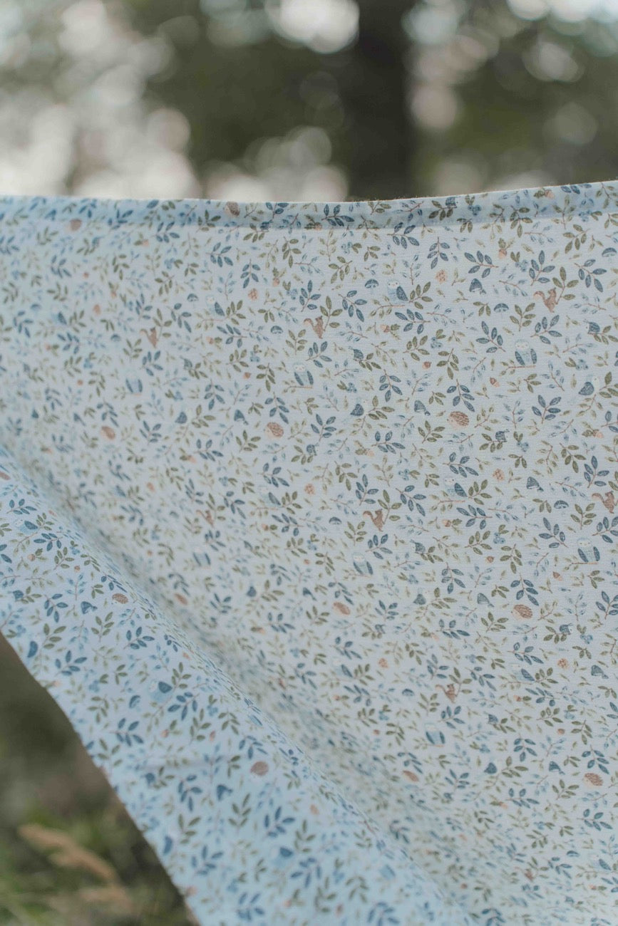 Mussole Set 2 Pezzi 70 × 70 cm Little Dutch Forest Adventure & Denim Blue