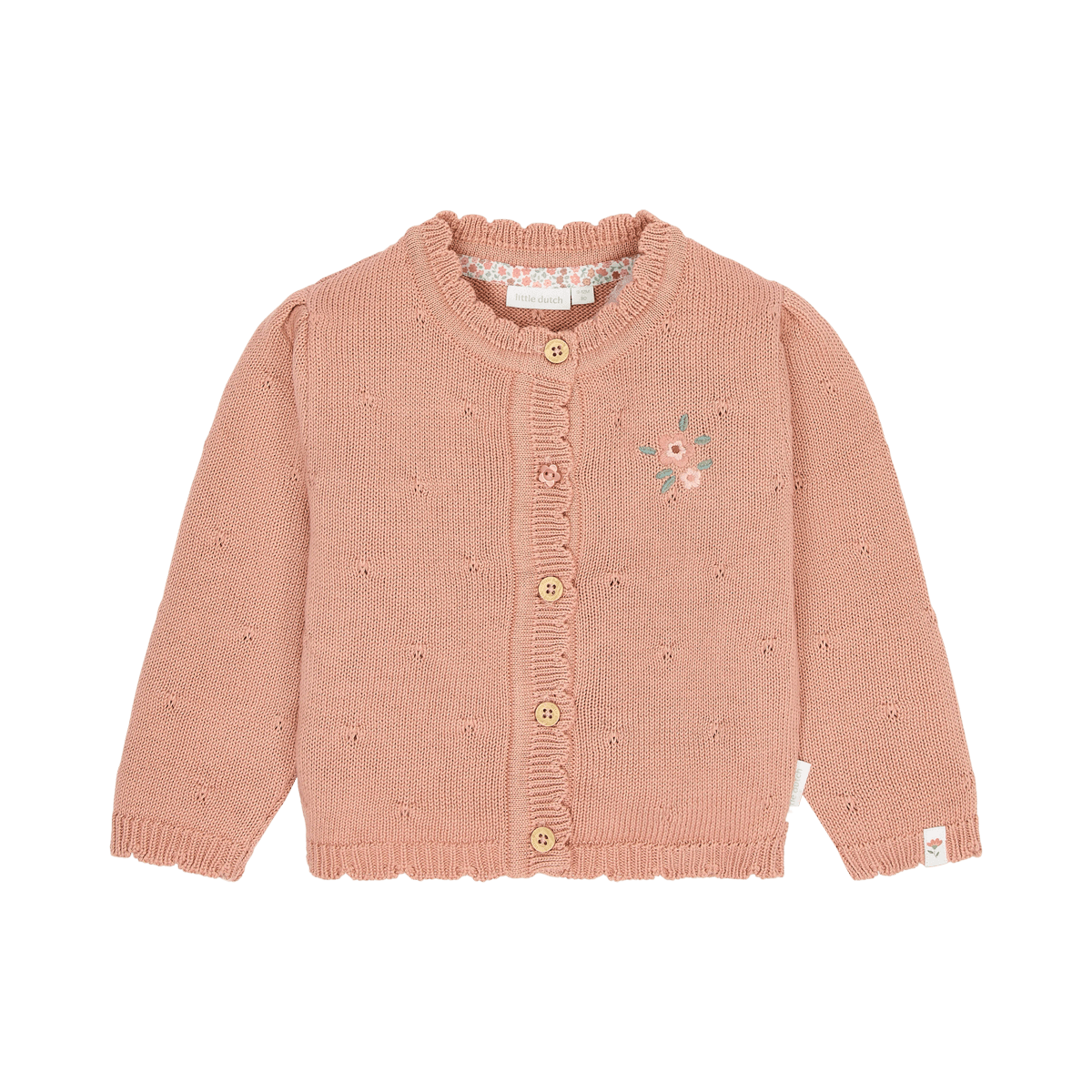 Cardigan Knitted Little Dutch Deep Pink | Perfetto per completare gli outfit