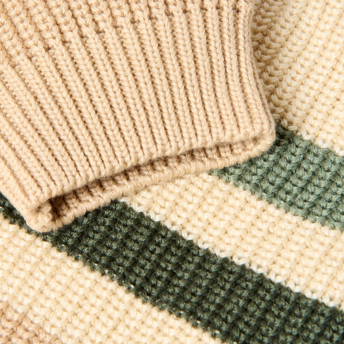 Maglione Knitted Little Dutch Warm Taupe | Maglione effetto lavorato per la stagione invernale