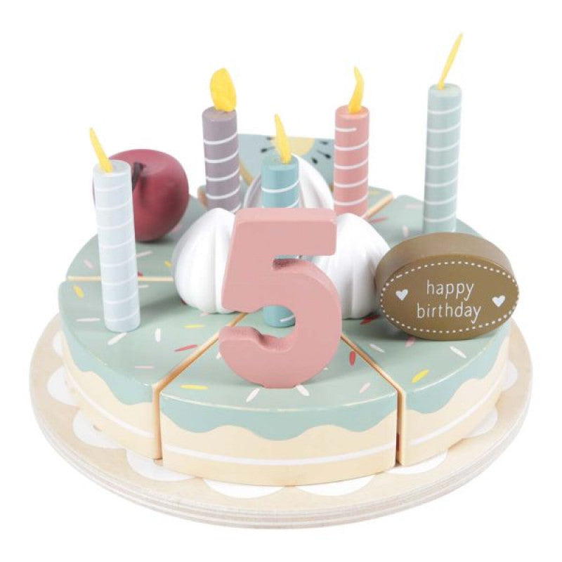 Birthday Cake Little Dutch | Torta di compleanno con candeline in legno
