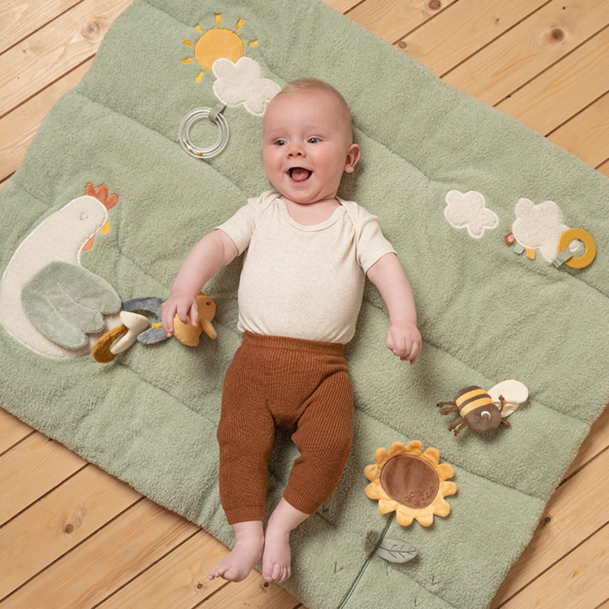 Tappeto Morbido da Gioco Little Farm Little Dutch | Tappetone per le prime scoperte e il tummy time