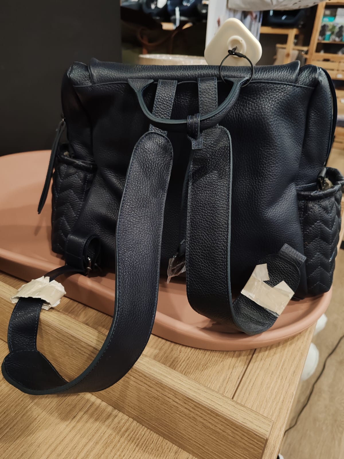 Zaino a tracolla in vera pelle mamma Love Bag Blue Navy – Ultimo Pezzo