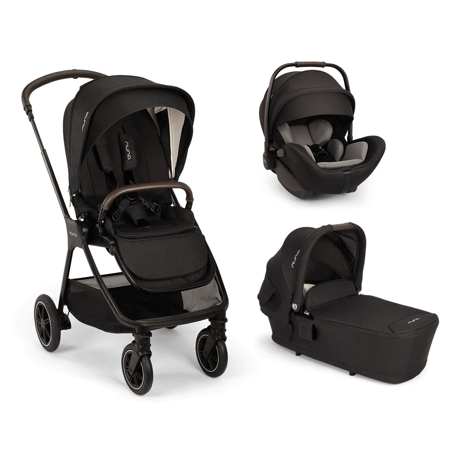 Trio Nuna TRIV™ Next con Navicella LYTL™ e Seggiolino Auto ARRA™ FLEX – Compatto, urbano, completo dalla nascita