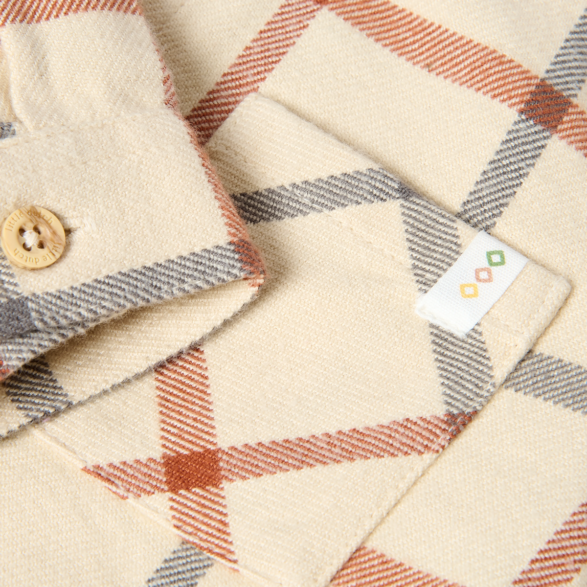 Camicia Overshirt Little Dutch Safari Check | Il fascino del motivo a quadri per l'inverno