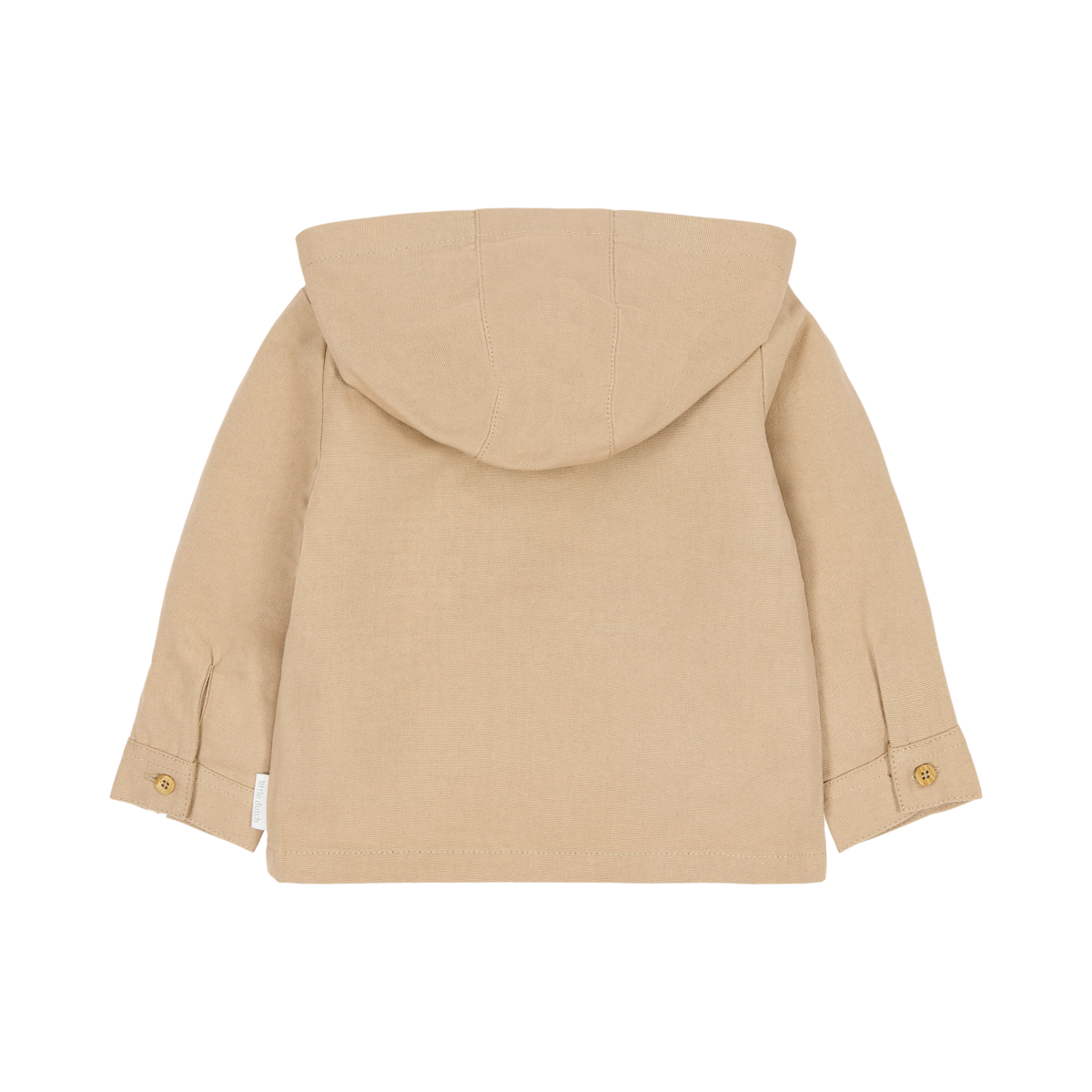 Camicia Overshirt con Cappuccio Little Dutch Warm Taupe | Perfetta per un tocco casual
