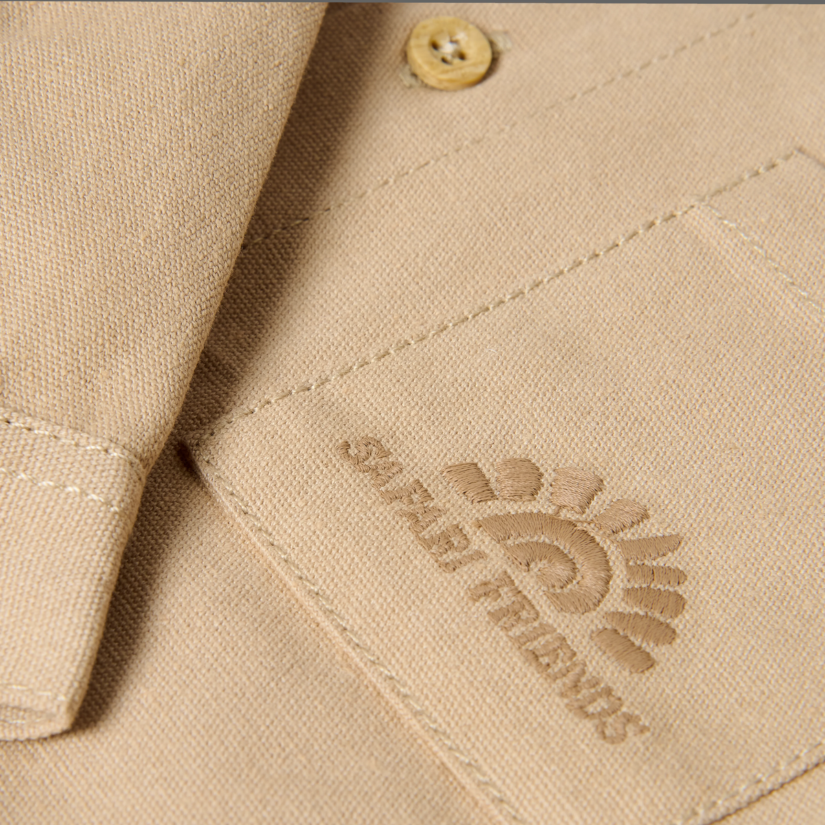 Camicia Overshirt con Cappuccio Little Dutch Warm Taupe | Perfetta per un tocco casual