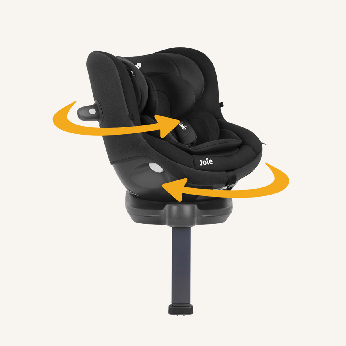Seggiolino Auto Joie i-Spin 360 | Seggiolino i-Size Girevole 360° con ISOFIX dalla Nascita a 105 cm
