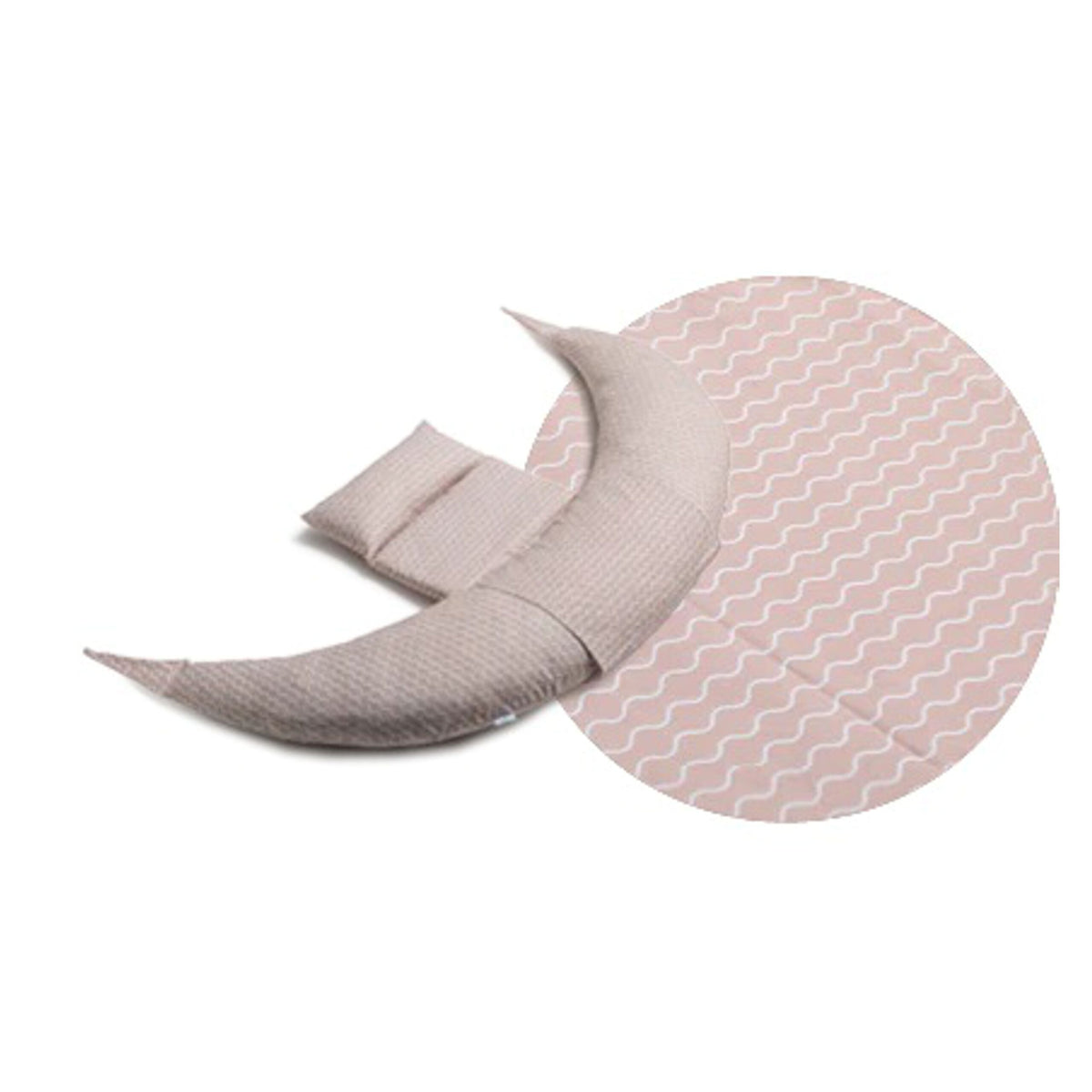 Cuscino Gravidanza e Allattamento Nuvita DreamWizard Memory 3D Pink Waves | Cuscino Premaman Ergonomico Multifunzionale