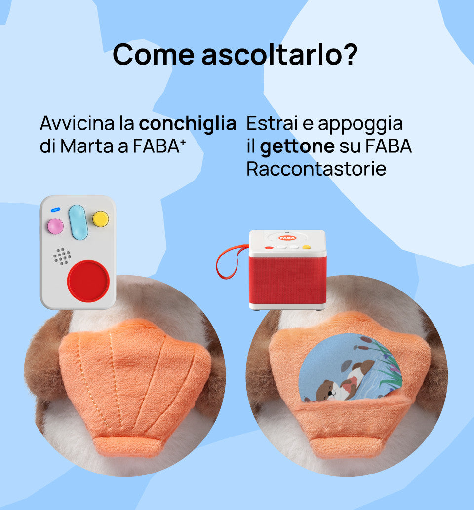 FABA Peluche Sonoro Coccole e Abbracci con Marta