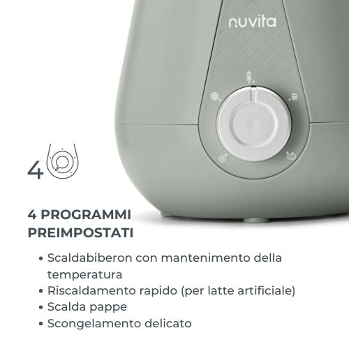 Nuvita Scaldabiberon Casa/Auto 1165 – Latte caldo sempre alla giusta temperatura, ovunque ti trovi