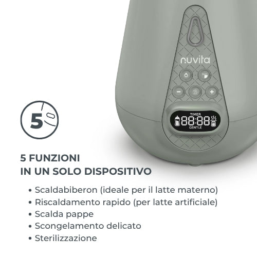 Nuvita Scaldabiberon e Sterilizzatore Ultraveloce 1170 – Due funzioni essenziali in un solo gesto
