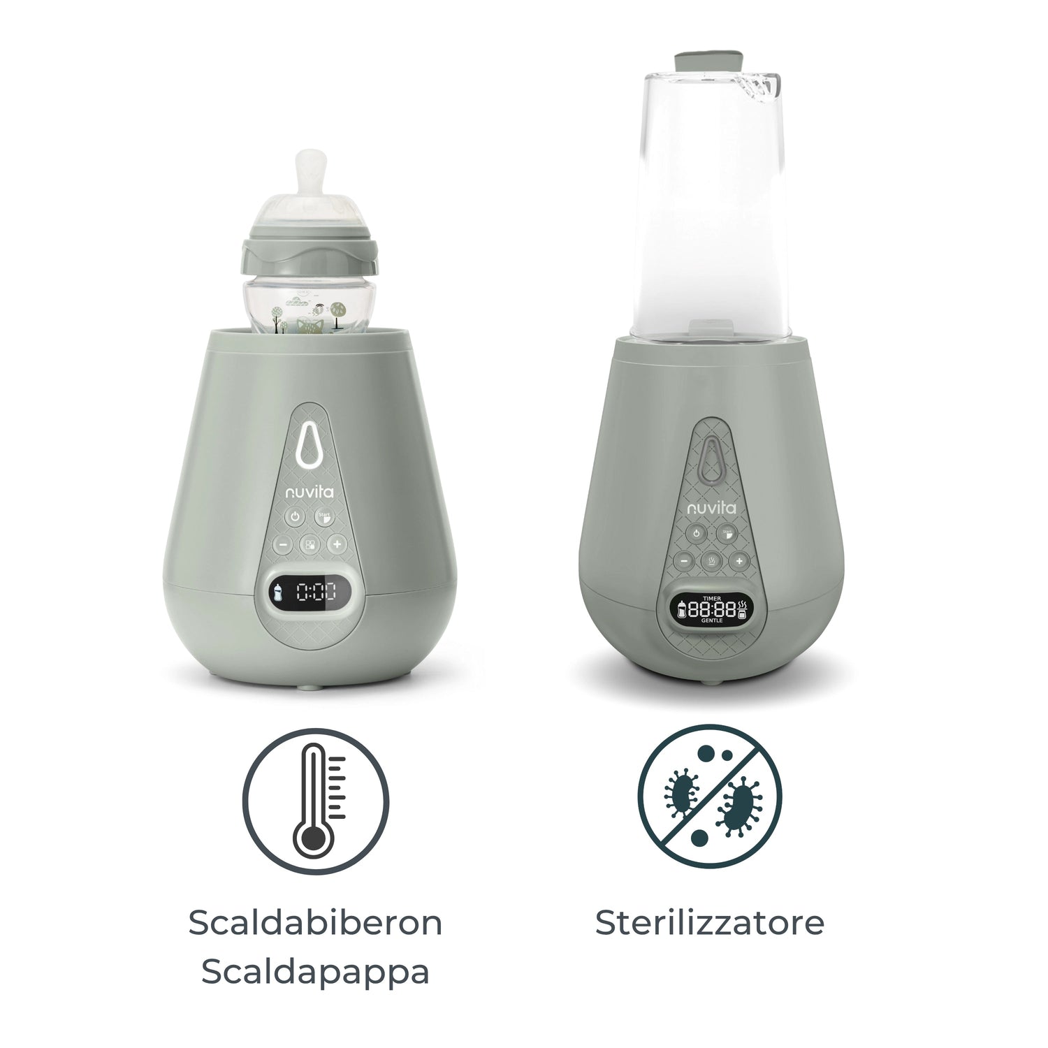 Nuvita Scaldabiberon e Sterilizzatore Ultraveloce 1170 – Due funzioni essenziali in un solo gesto