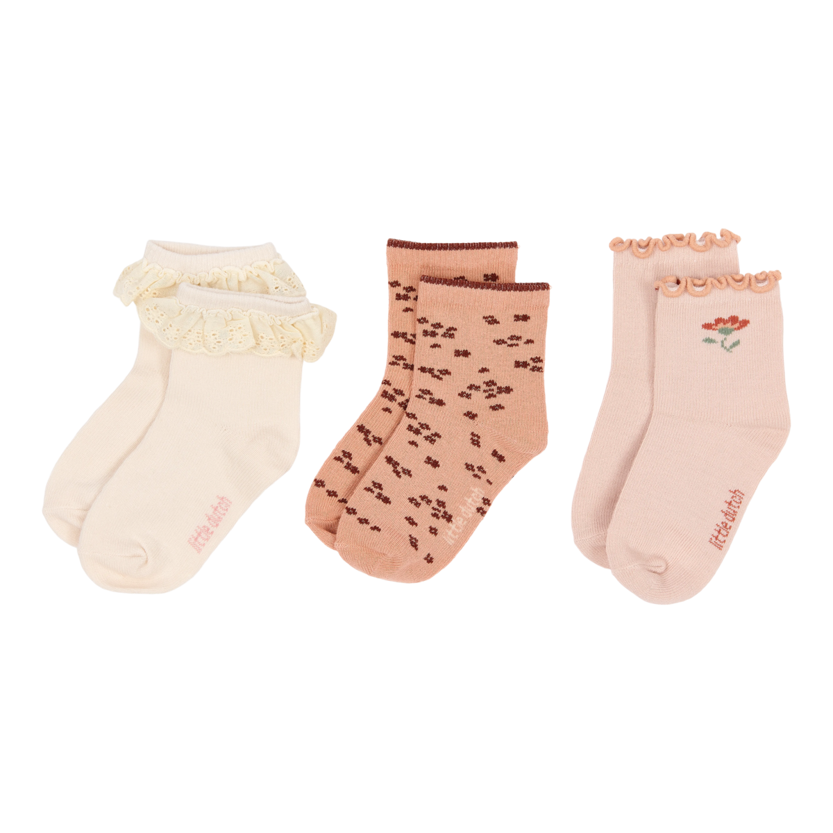 Pack 3 Calze Invernali Bimba Fantasia Little Dutch | Tre fantasie da coordinare agli outfit