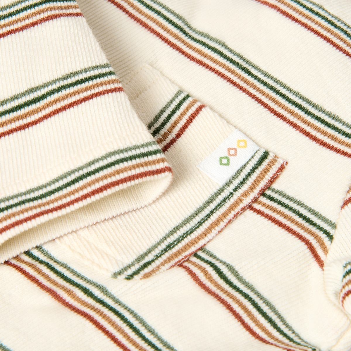 Maglietta a Maniche Lunghe Little Dutch Safari Stripe | Righe e tonalità naturali per il tuo bimbo