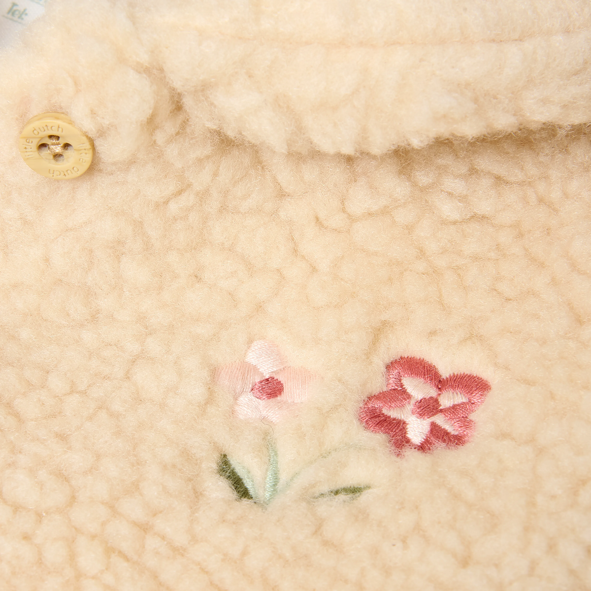 Giacca bimba in Teddy Little Dutch Vanilla | Morbido, caldo e perfetto per gli outfit invernali