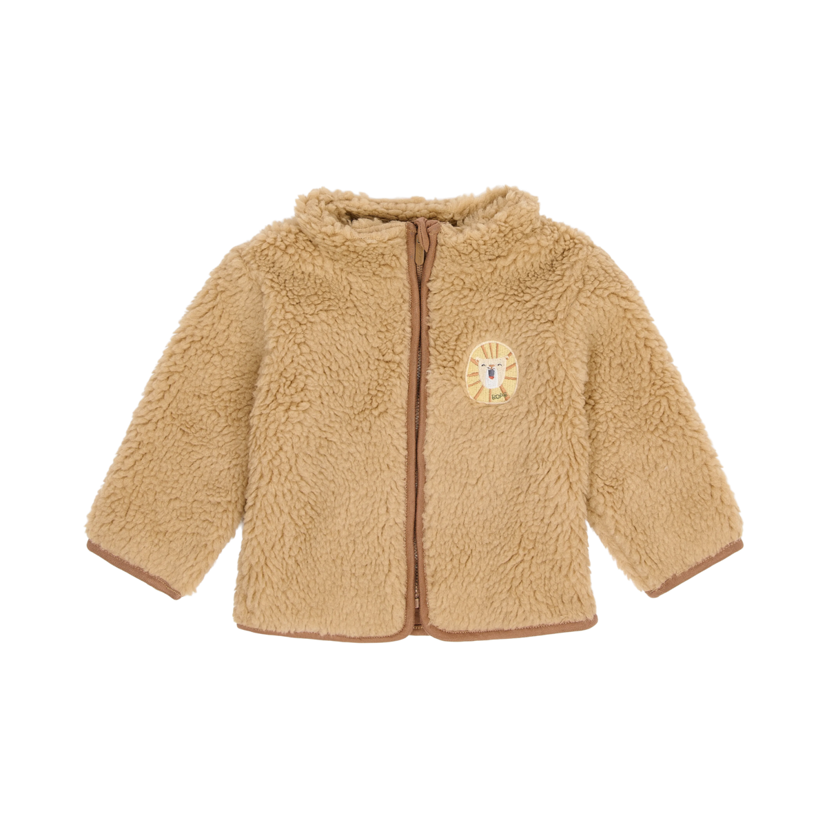 Giacca Invernale in Teddy Little Dutch Warm Taupe | Capospalla effetto teddy per il tuo bimbo