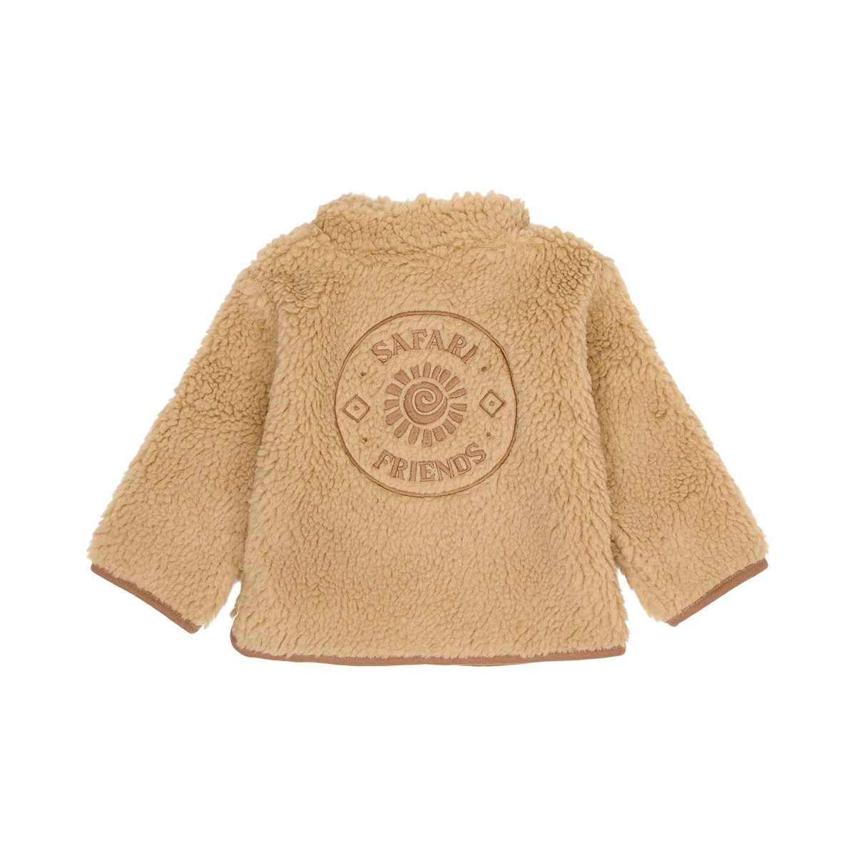Giacca Invernale in Teddy Little Dutch Warm Taupe | Capospalla effetto teddy per il tuo bimbo