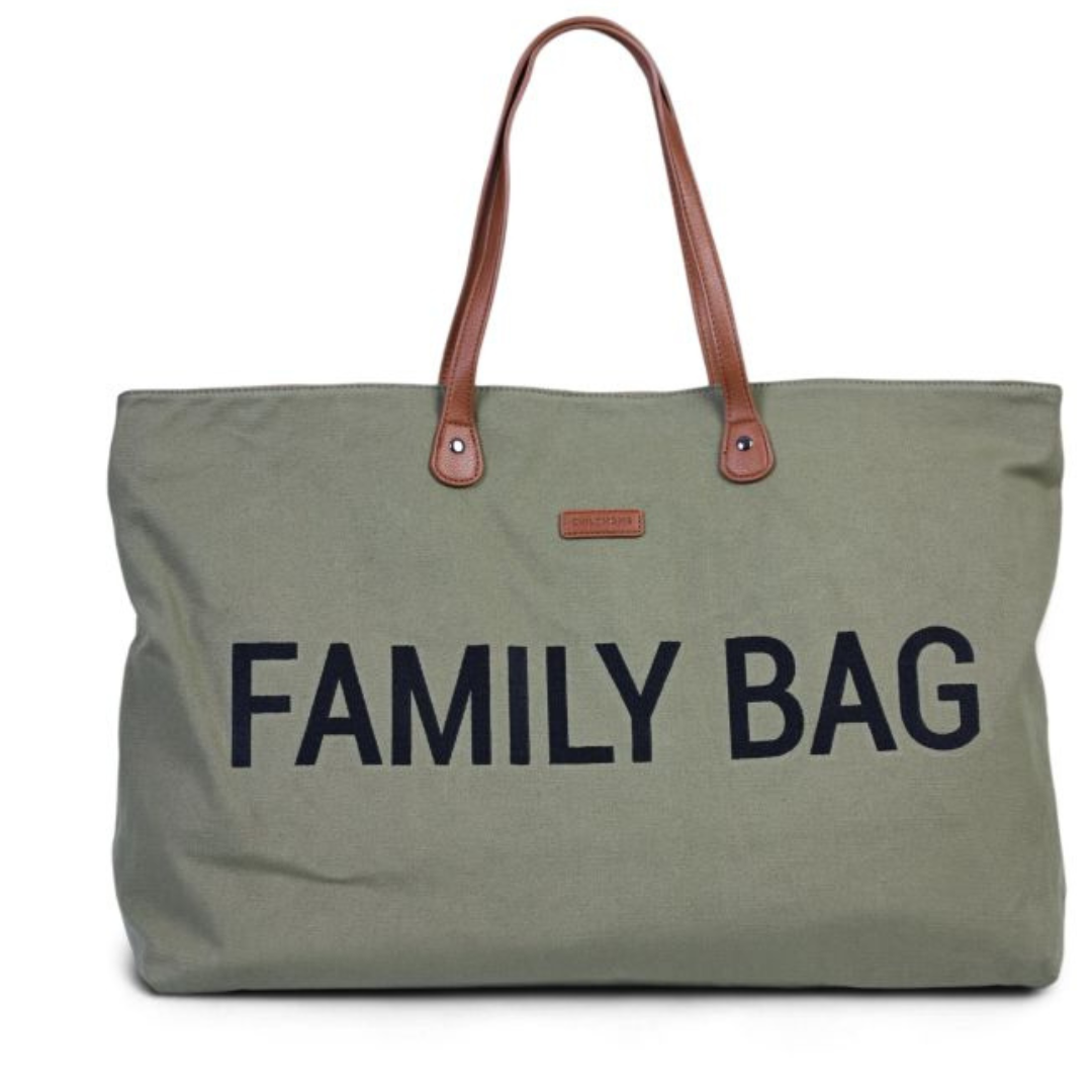 Borsa Family Bag Childhome Tela Kaki | Borsa Mamma Capiente per Ospedale, Viaggi e Tempo Libero