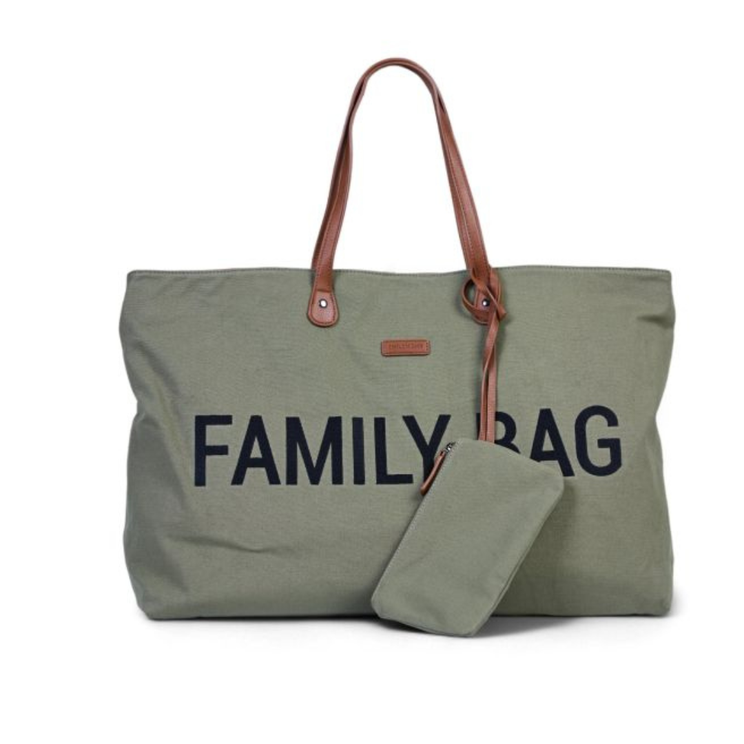 Borsa Family Bag Childhome Tela Kaki | Borsa Mamma Capiente per Ospedale, Viaggi e Tempo Libero
