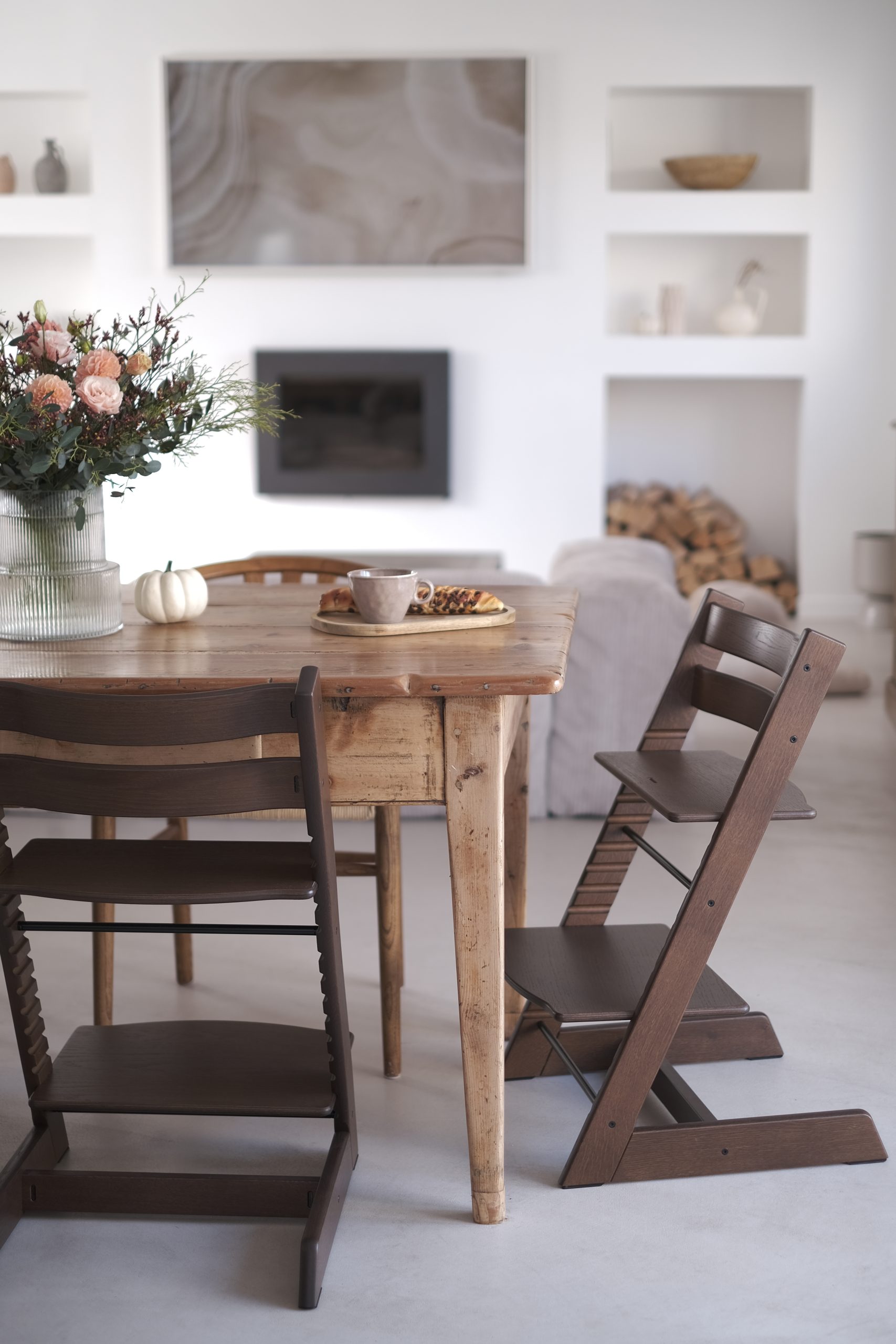 Dettaglio legno di faggio Stokke Tripp Trapp